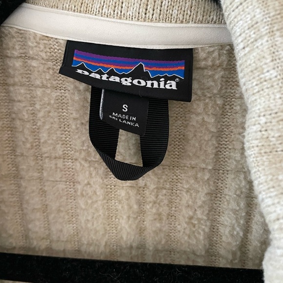 Patagonia Better Sweater Coat Womens Small Button Fleece Jacket Bleached Stone - Picture 2 of 7